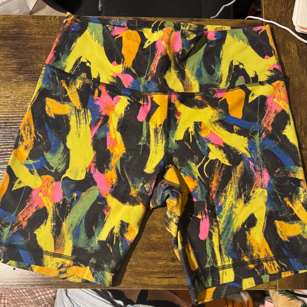Lululemon Multicolor Biker Shorts